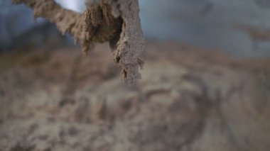 Mikser çavdar hamur 4 k ile yakın çekim