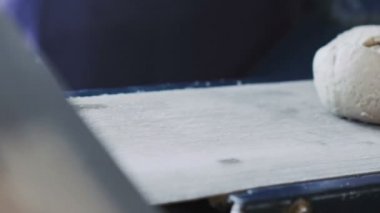 Buğday ekmek fırın konveyör üzerine hazırlama loafs