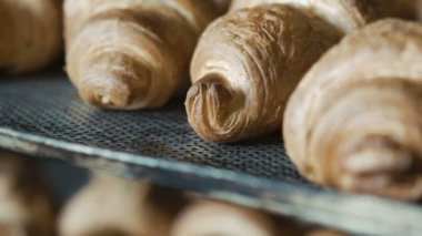 Pişmiş kruvasanlar arka plan