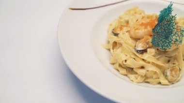 Makarna 4 k yakın çekim