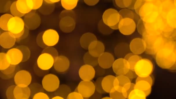 Background of flicker of golden lights — Stock Video