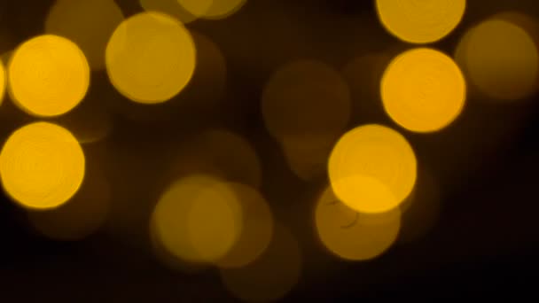 Hintergrund des Flackerns goldener Lichter — Stockvideo