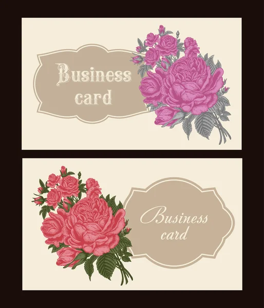 Flowers. Roses. Vintage. Vector illustration. Stylish card. Botany. Floral pattern.