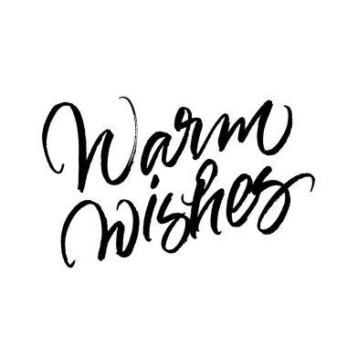 Sıcak dilek Noel ve yeni yıl fırça hat