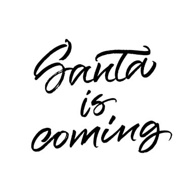 Noel yaklaşan Noel fırça hat