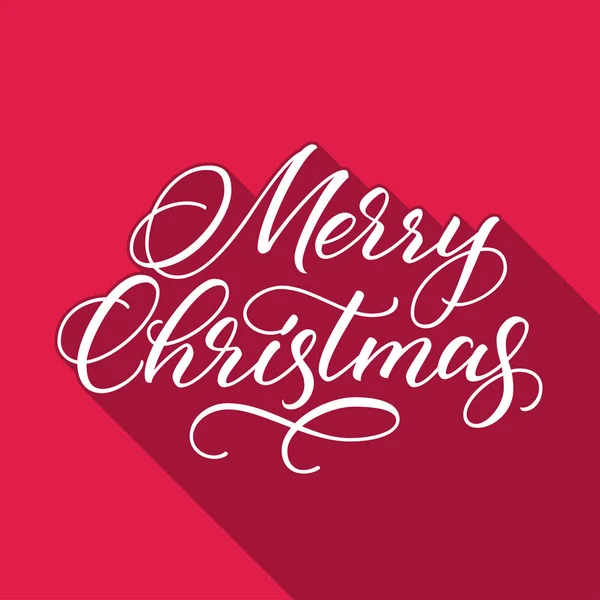 Feliz Natal Caligráfico Lettering —  Vetores de Stock