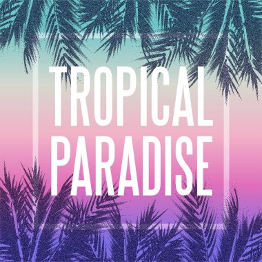 Tropik cennet arka plan