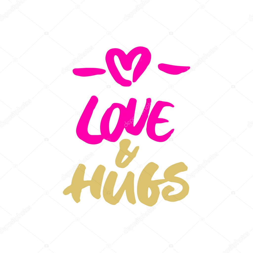 Love and Hugs greeting card