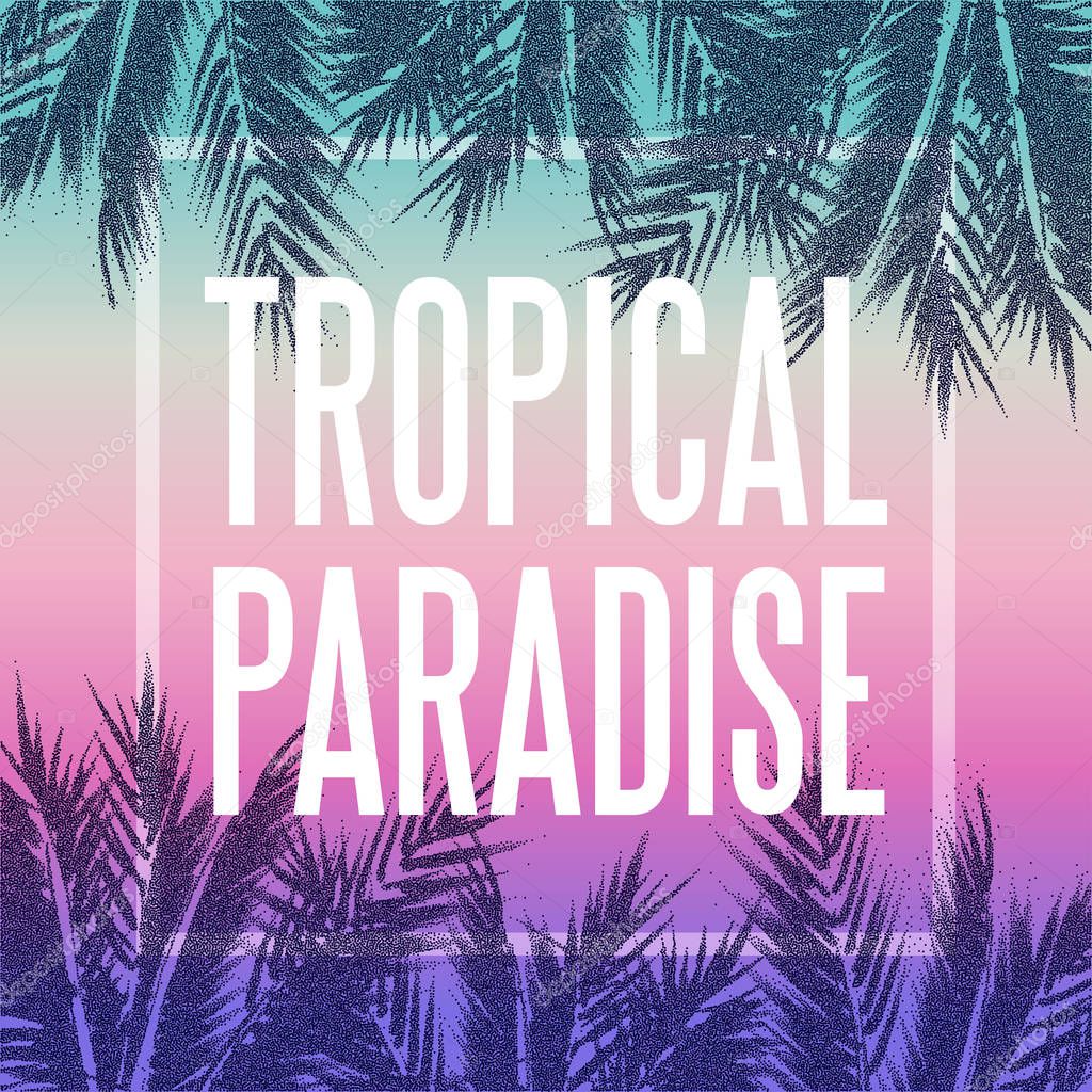 Tropical paradise background