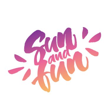 El yazılı yazıt güneş ve eğlenceli