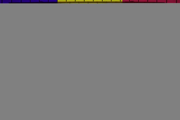 Andora Flagge Auf Einer Hintergrundwand Textur Das Konzept Der Designlösungen — Stockfoto