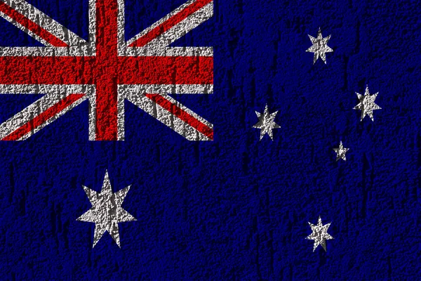 Australië Vlag Een Achtergrond Muur Textuur Het Concept Van Ontwerpoplossingen — Stockfoto