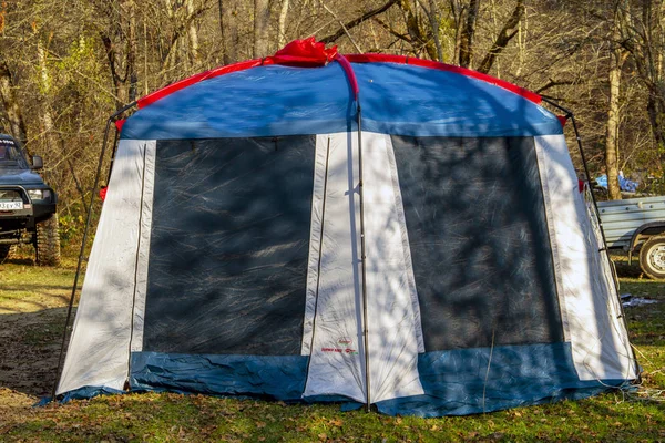 Vue Tente Dans Forêt — Photo