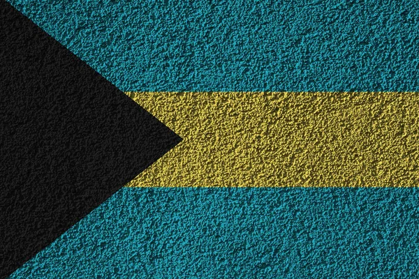 Bahamas Flagge Auf Der Hintergrundtextur Konzept Für Designerlösungen — Stockfoto