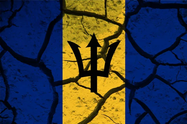 Bandeira Barbados Textura Fundo Conceito Para Soluções Designer — Fotografia de Stock