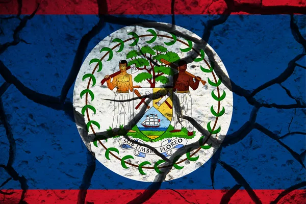 Bandeira Belize Textura Fundo Conceito Para Soluções Designer — Fotografia de Stock