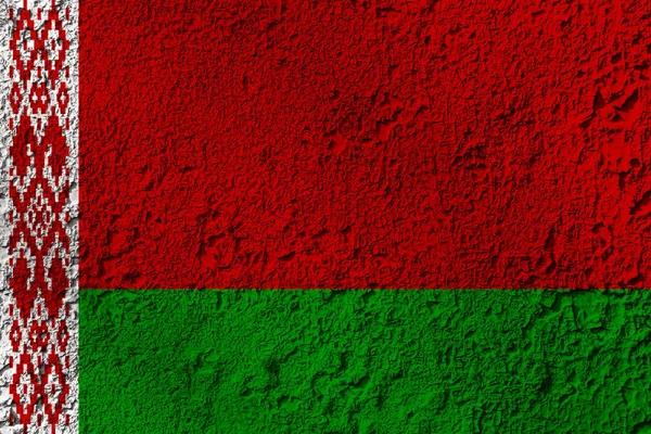 Bandiera Bielorussia Sulla Trama Sfondo Concetto Soluzioni Design — Foto Stock