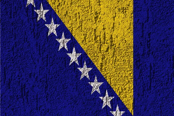 Bosznia Herzegovina Zászló Háttér Textúra Tervezői Megoldások Koncepciója — Stock Fotó