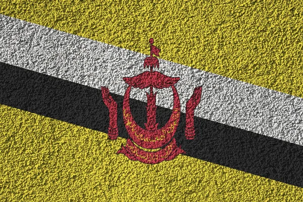 Brunei Zászló Háttér Textúra Tervezői Megoldások Koncepciója — Stock Fotó