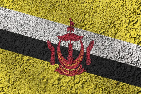 Flaga Brunei Tle Tekstury Koncepcja Rozwiązań Projektowych — Zdjęcie stockowe