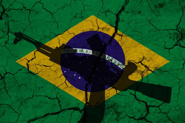 Brazil Zászló Háttér Textúra Tervezői Megoldások Koncepciója — Stock Fotó