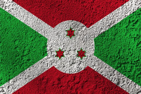 Burundi Flagga Bakgrunden Textur Koncept För Designlösningar — Stockfoto