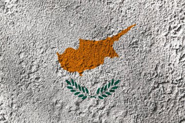 Arka planda bir bayrak var. Tasarımcı çözümleri kavramı.