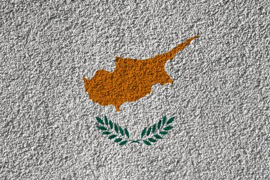 Arka planda bir bayrak var. Tasarımcı çözümleri kavramı.