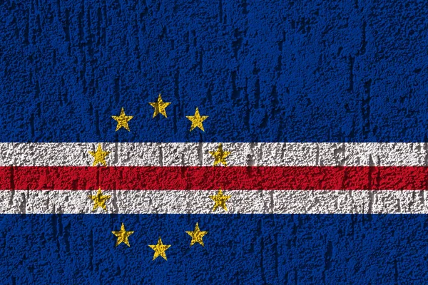 Bandera Cabo Verde Textura Fondo Concepto Para Soluciones Diseño —  Fotos de Stock