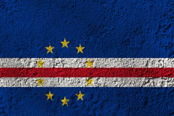 Cabo Verde Flagga Bakgrunden Textur Koncept För Designlösningar — Stockfoto