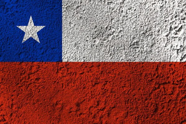Чилійський Прапор Тлі Текстури Концепція Дизайнерських Рішень — стокове фото