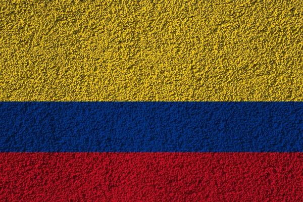 Bandeira Colômbia Textura Fundo Conceito Para Soluções Designer — Fotografia de Stock