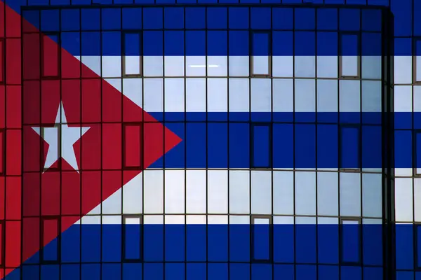 Bandeira Cuba Textura Fundo Conceito Para Soluções Designer — Fotografia de Stock