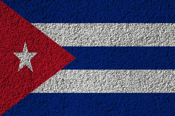 Bandeira Cuba Textura Fundo Conceito Para Soluções Designer — Fotografia de Stock