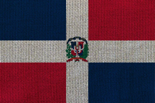 Прапор Домінікани Тлі Текстури Концепція Дизайнерських Рішень — стокове фото