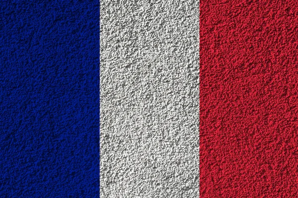 Frankreich Flagge Auf Dem Hintergrund Textur Konzept Für Designerlösungen — Stockfoto