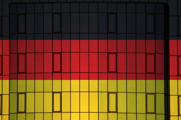 Duitse Vlag Achtergrond Textuur Concept Voor Designer Oplossingen — Stockfoto