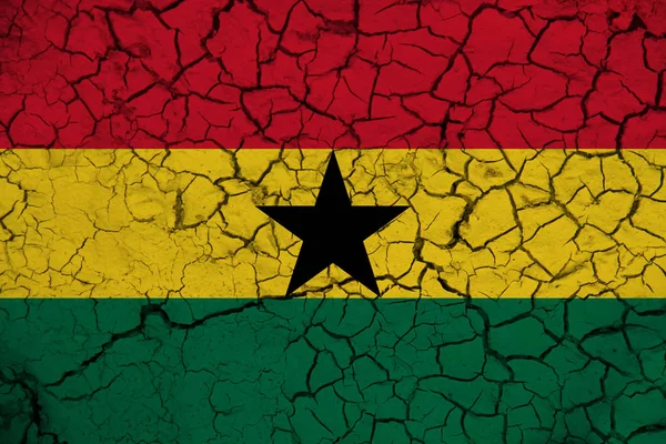 Ghanská Vlajka Pozadí Textury Koncept Pro Návrhářská Řešení — Stock fotografie