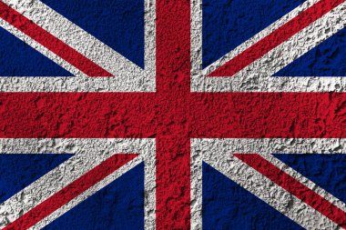 Arka planda Büyük Britanya bayrağı var. Tasarımcı çözümleri kavramı.