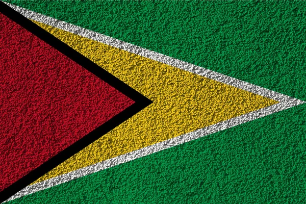 Bandera Guyana Textura Fondo Concepto Para Soluciones Diseño — Foto de Stock