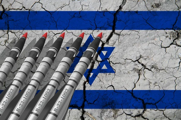 Israël Vlag Achtergrond Textuur Concept Voor Designer Oplossingen — Stockfoto