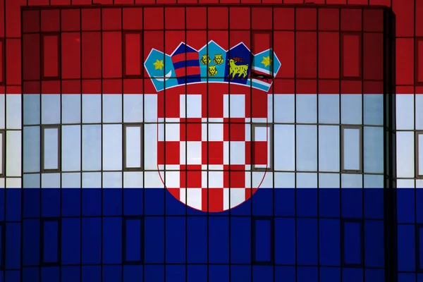 Bandera Croacia Textura Fondo Concepto Para Soluciones Diseño — Foto de Stock