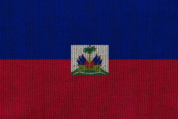 Bandera Haiti Textura Fondo Concepto Para Soluciones Diseño — Foto de Stock