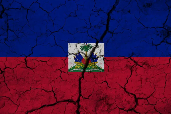 Haïti Vlag Achtergrond Textuur Concept Voor Designer Oplossingen — Stockfoto