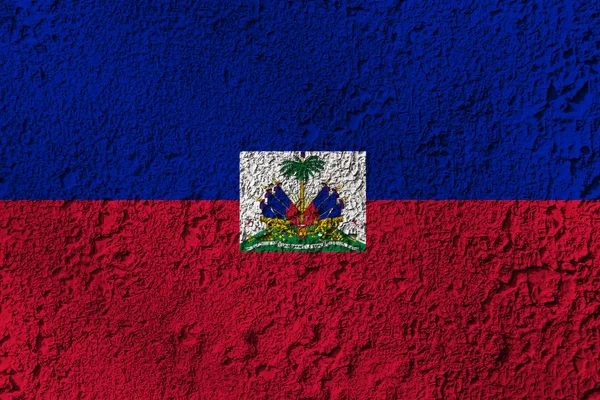 Drapeau Haiti Sur Texture Fond Concept Solutions Concepteur — Photo