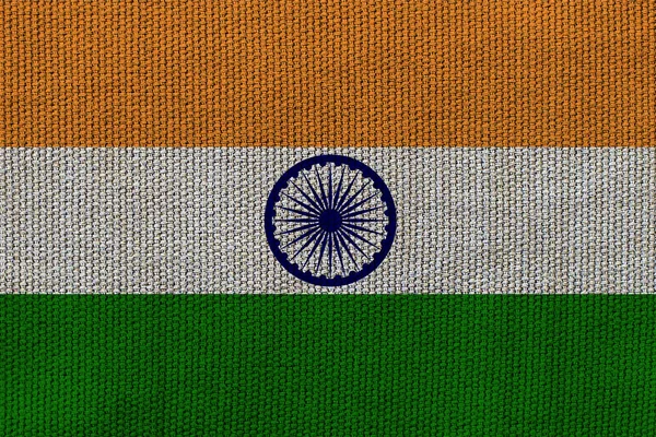 Флаг Индии Фоне Текстуры Концепция Дизайнерских Решений — стоковое фото
