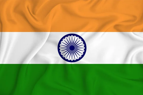 인도는 질감에 깃발을 그린다 디자이너 해결책에 — 스톡 사진