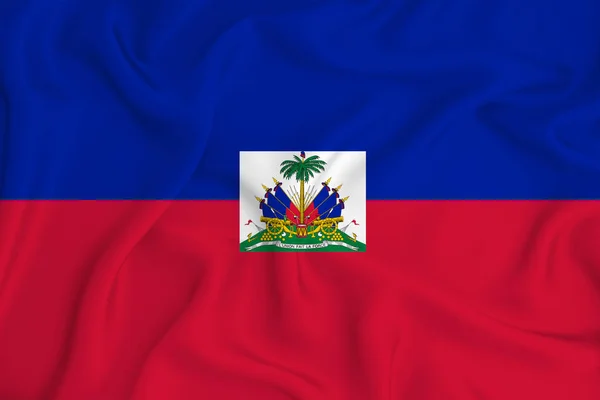 Haiti Flag Auf Der Hintergrundtextur Konzept Für Designerlösungen — Stockfoto