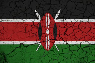 Arka planda Kenya bayrağı. Tasarımcı çözümleri kavramı.