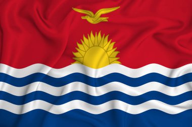 Arkaplan dokusunda Kiribatibayrak. Tasarımcı çözümleri kavramı.